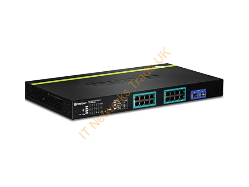 TPE-1620WS TRENDnet 16-Port Gigabit Web Smart PoE+ Rack-Mountable Network Switch