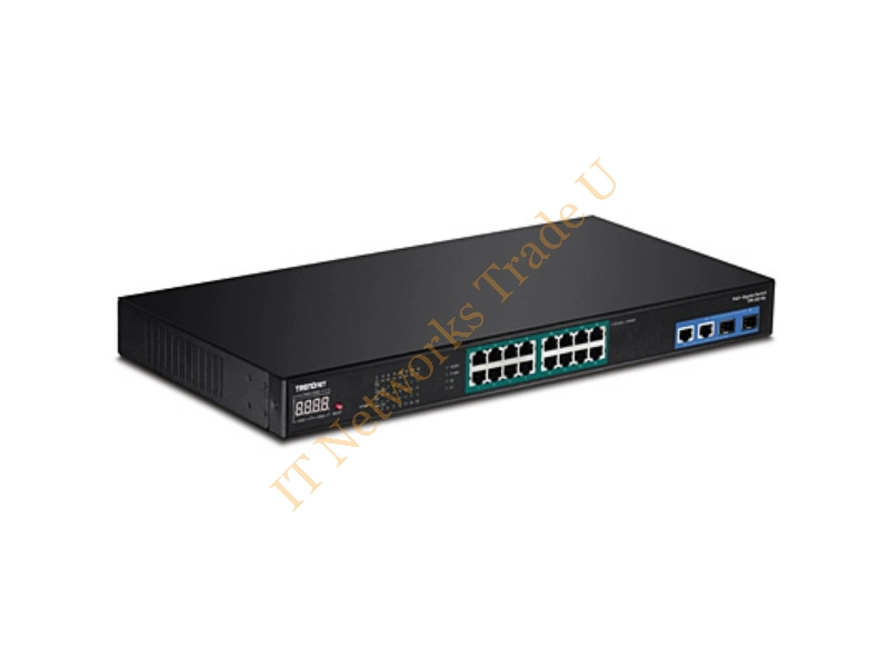 TPE-3018L - Trendnet TPE-3018L Unmanaged network switch L2 Gigabit Ethernet (10/100/1000) Power over Ethernet (PoE) 1U Black network switch