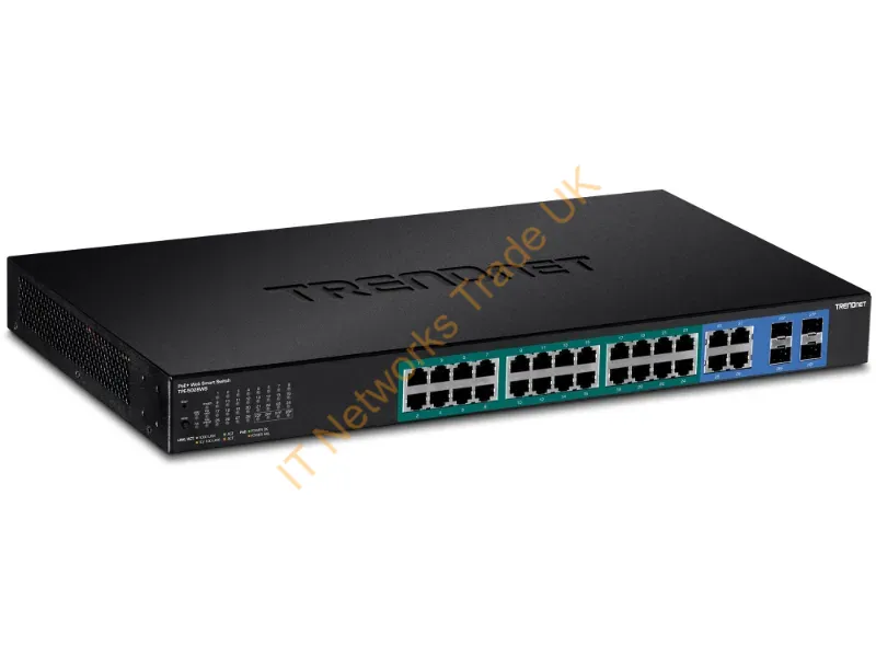 TPE-5028WS - Trendnet TPE-5028WS Managed Gigabit Ethernet (10/100/1000) Power over Ethernet (PoE) 1U Black network switch