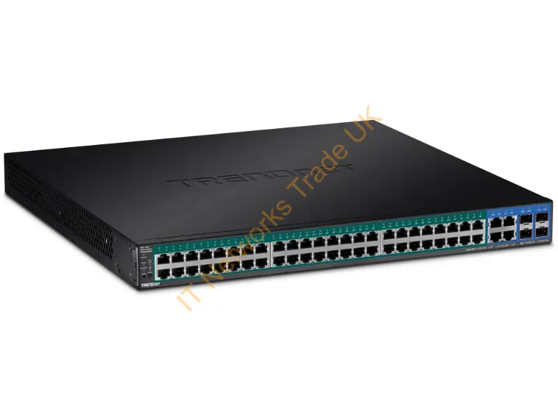 TPE-5048WS - Trendnet TPE-5048WS Managed Gigabit Ethernet (10/100/1000) Power over Ethernet (PoE) 1U Black network switch