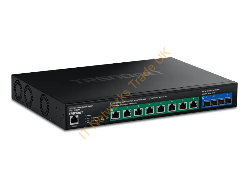 TPE-7124SBF - Trendnet Tpe-7124Sbf Network Switch Managed 10G Ethernet (100/1000/10000) Power Over Ethernet (Poe) Black