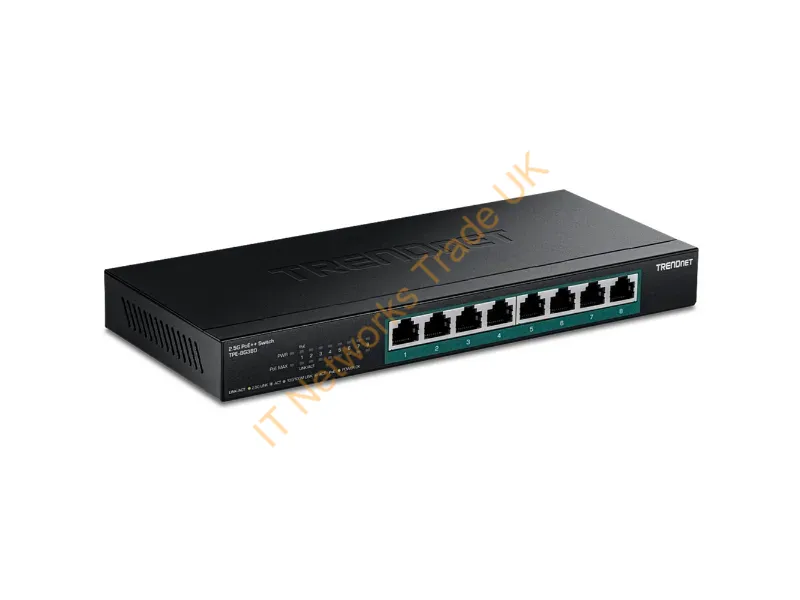 TPE-BG380 - Trendnet Tpe-Bg380 Network Switch Unmanaged 2.5G Ethernet (100/1000/2500) Power Over Ethernet (Poe) Black