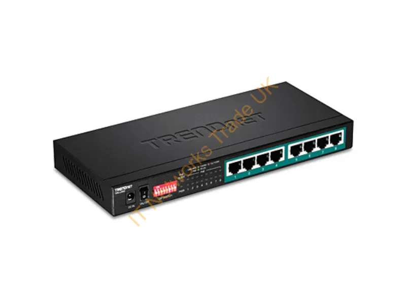 TPE-LG80 - Trendnet Tpe-Lg80 Network Switch Unmanaged Gigabit Ethernet (10/100/1000) Power Over Ethernet (Poe) Black