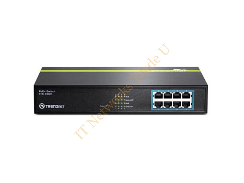 TPE-T80H - Trendnet TPE-T80H Unmanaged network switch Fast Ethernet (10/100) Power over Ethernet (PoE) Black network switch