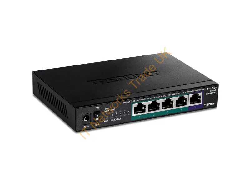 TPE-TG350 - Trendnet Tpe-Tg350 Network Switch Unmanaged 2.5G Ethernet (100/1000/2500) Power Over Ethernet (Poe) Black
