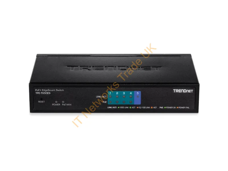 TPE-TG50ES - Trendnet Tpe-Tg50Es Network Switch Managed Gigabit Ethernet (10/100/1000) Power Over Ethernet (Poe) Black