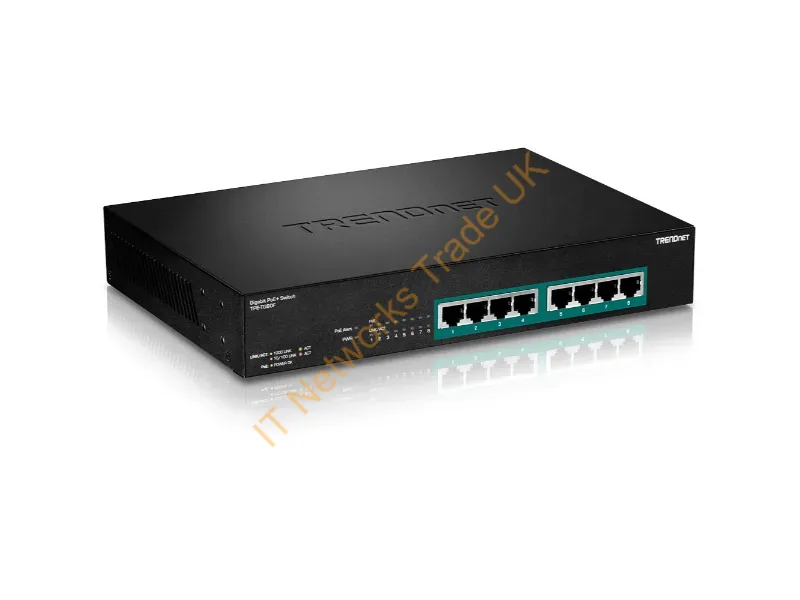 TPE-TG80F - Trendnet Tpe-Tg80F V1.0R Unmanaged Gigabit Ethernet (10/100/1000) Power Over Ethernet (Poe) 1U Black
