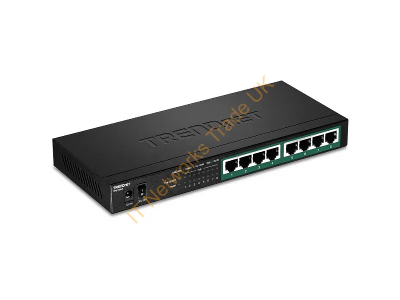 TPE-TG84 - Trendnet Tpe-Tg84 Network Switch Unmanaged Gigabit Ethernet (10/100/1000) Power Over Ethernet (Poe) Black