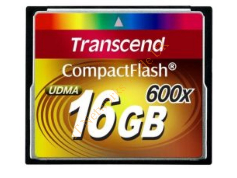 TRN-TS16GCF600 Transcend 16GB 600x CompactFlash (CF) Memory Card