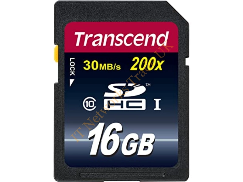 TRN-TS16GSDHC6 Transcend 16GB Class 6 SDHC Flash Memory Card