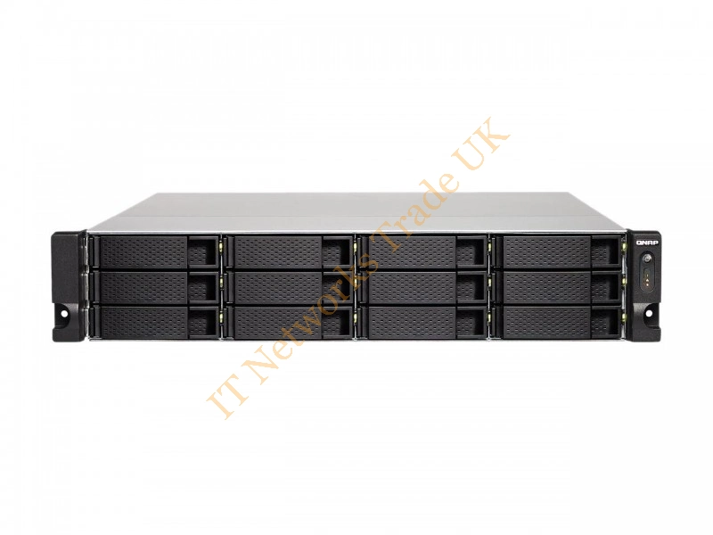 TS-1232XU-RP-4G-US QNAP TS-1232XU-RP-4G-US Alpine AL-324 ARMv8 Cortex-A57 1.7GHz/ 4GB DDR4/ 4GbE/ 12SATA3/ USB3.1/ 12-Bay 2U Rackmount NAS Server for SMB
