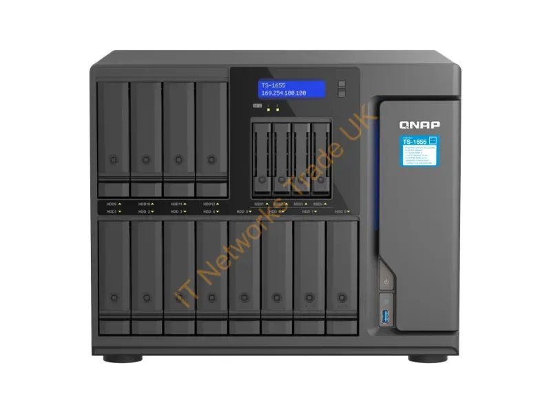 TS-1655-8G-US - Qnap Ts-1655 Nas Tower Intel Atom C5125 8 Gb Ddr4 0 Tb Qnap Turbo System Black