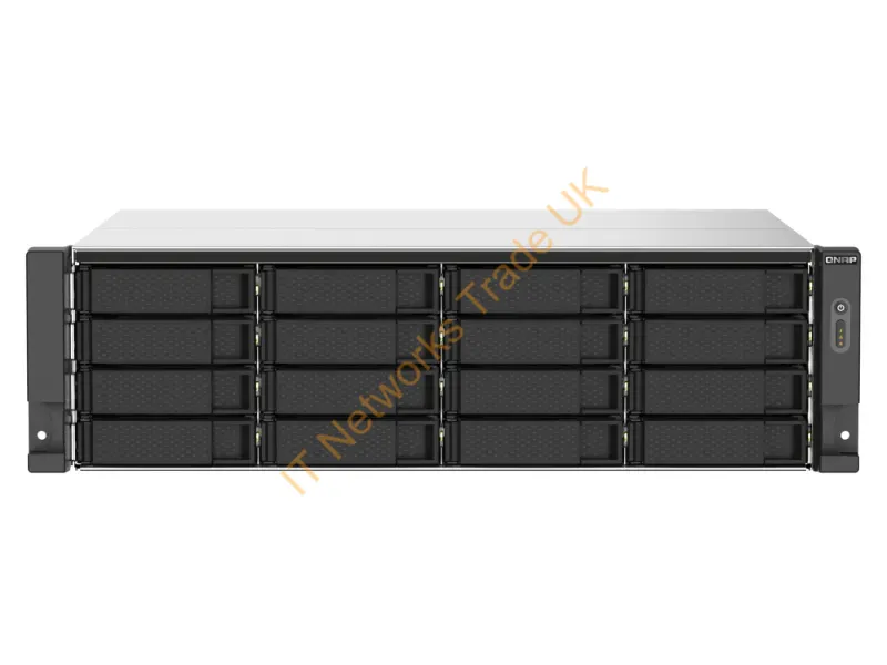 TS-1673AU-RP-16G-US - Qnap Ts-1673Au-Rp-16G Nas/Storage Server Rack (3U) Ryzen Embedded V1500B 16 Gb Ddr4 0 Tb Qnap Qts Black, Gray