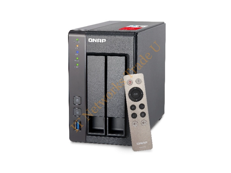 TS-251+-2G/WD40EFRX - QNAP TS-251+ NAS Tower Ethernet LAN Grey NAS Servers
