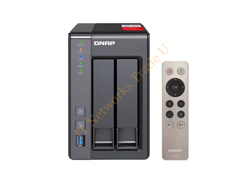 TS-251+-8G/16TB-GOLD - QNAP TS-251+ NAS Tower Ethernet LAN Black NAS Servers