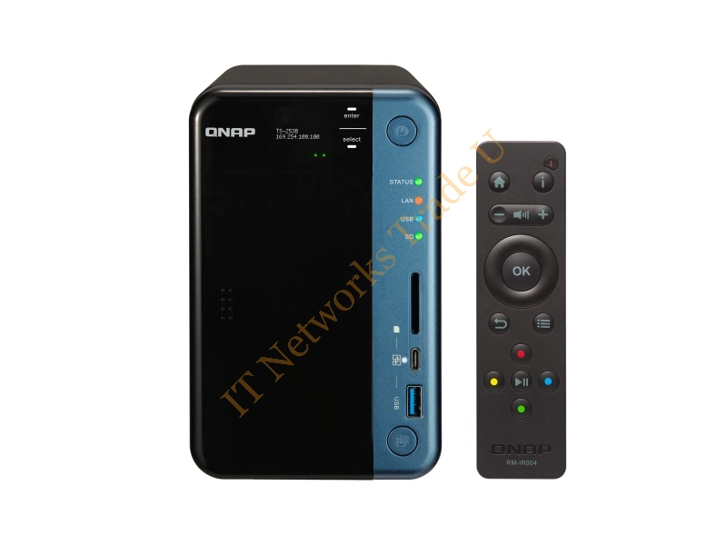 TS-253B-8G/24TB-IW - QNAP TS-253B NAS Tower Ethernet LAN Black NAS Servers