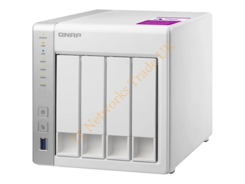 TS-431P2-4G-US QNAP TS-431P2-4G-US Annapurna Labs AL-314 1.7GHz/ 4GB RAM/ 2GbE/ 4SATA3/ USB3.0/ 4-Bay Desktop NAS Server for Home & SOHO