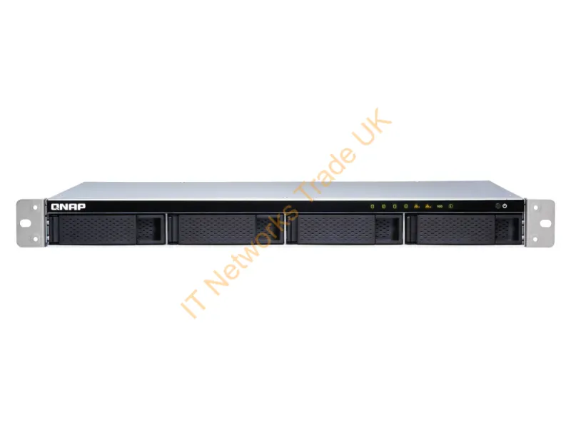 TS-431XEU-8G - QNAP TS-431XeU NAS Rack (1U) Ethernet LAN Black, Stainless steel NAS Servers