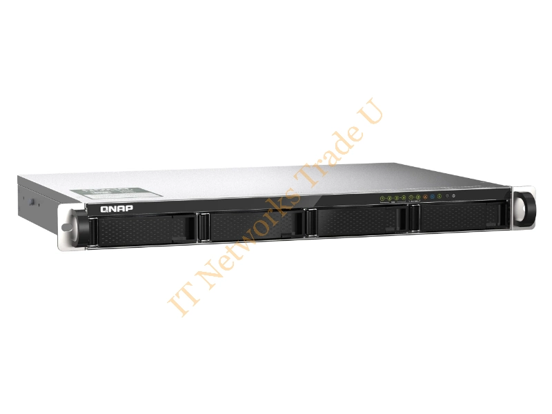 TS-453BU-4G/16TB-GOLD - QNAP TS-453BU NAS Rack (1U) Ethernet LAN Aluminium, Black NAS Servers