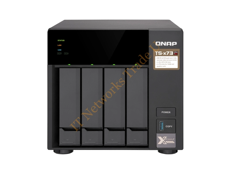 TS-473-4G - QNAP TS-473 NAS Tower Ethernet LAN Black NAS Servers