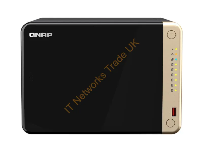 TS-664-8G-US - Qnap Ts-664 Nas Tower Intel Celeron N5095 8 Gb Ddr4 0 Tb Qnap Qts Black, Bronze