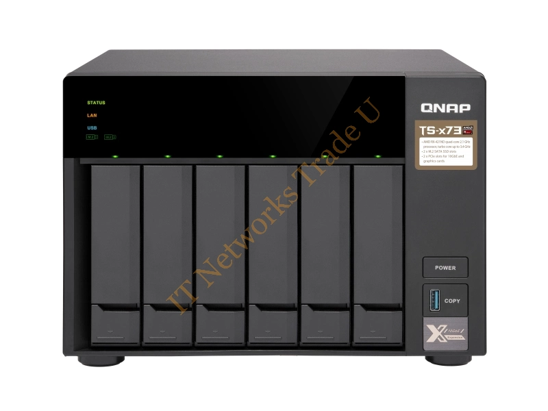 TS-673-4G - QNAP TS-673 NAS Tower Ethernet LAN Black NAS Servers