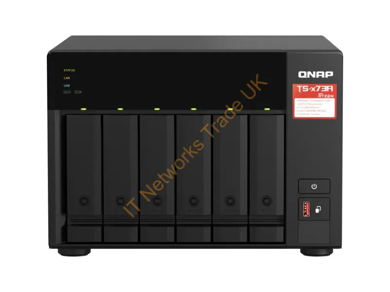 TS-673A-8G-US - Qnap Ts-673A Nas Tower Ryzen Embedded V1500B 8 Gb Ddr4 0 Tb Qnap Turbo System Anthracite