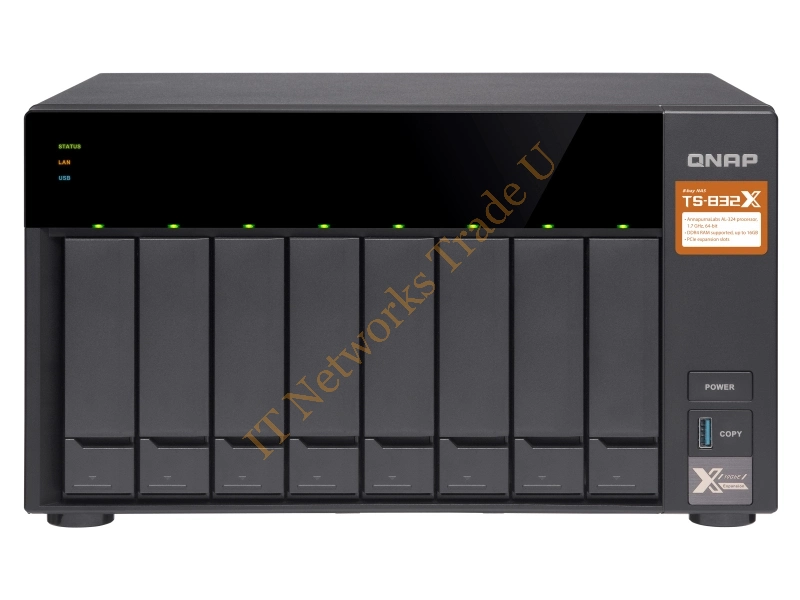 TS-832X-8G - QNAP TS-832X NAS Tower Ethernet LAN Black NAS Servers