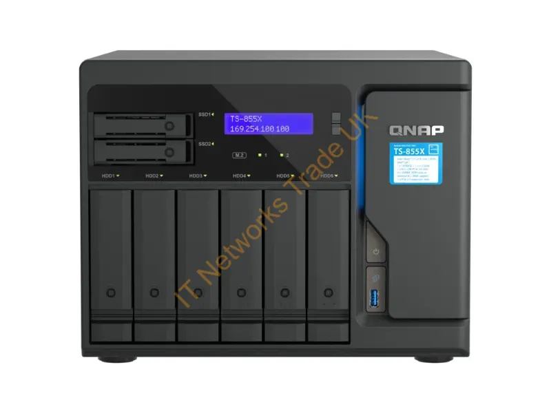 TS-855X-8G-US - Qnap Qnap Nas Ts-855X-8G-Us 8Bay Atom C5125 8Gb Ddr4 Ram 250W Psu Retail