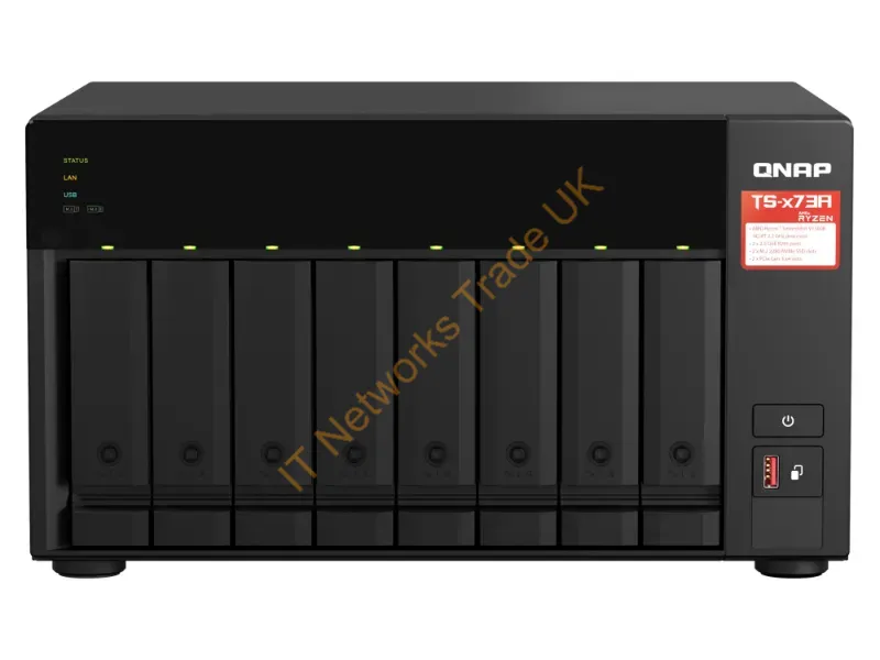 TS-873A-8G-US - Qnap Ts-873A Nas Tower Ryzen Embedded V1500B 8 Gb Ddr4 0 Tb Qnap Turbo System Anthracite
