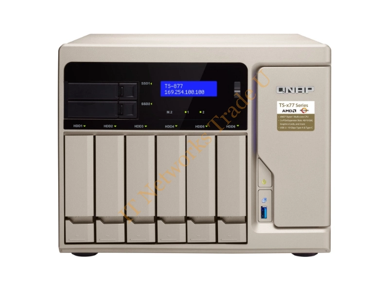 TS-877-1600-8G - QNAP TS-877 NAS Tower Ethernet LAN Gold NAS Servers