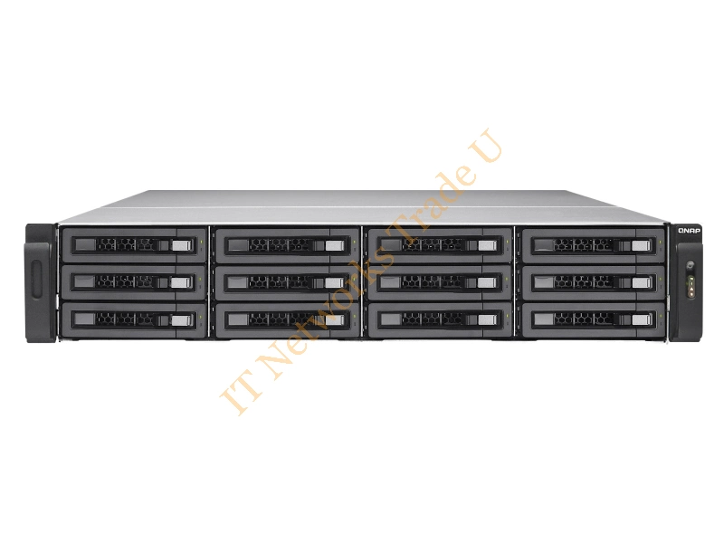 TS-EC1280U-E3-4GE-R2/120TB-EXS - QNAP TS-EC1280U R2 NAS Rack (2U) Ethernet LAN Black NAS Servers