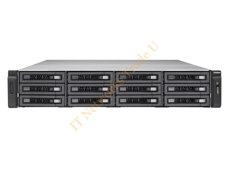 TS-EC1280U-E3-4GE-R2/48TB-IW - QNAP TS-EC1280U R2 NAS Rack (2U) Ethernet LAN Black, Grey NAS Servers