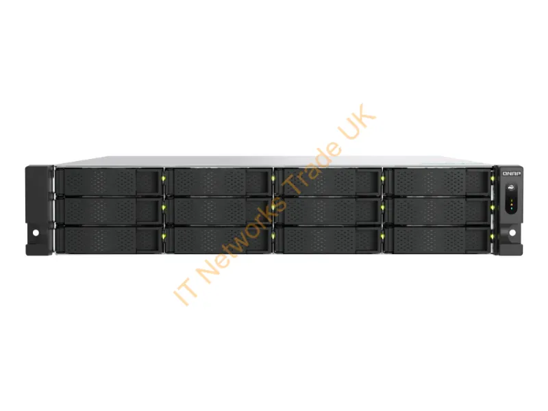 TS-H1277AXU-RP-R5-16G-US - Qnap Ts-H1277Axu-Rp Nas Rack (2U) Amd Ryzen 5 16 Gb Ddr5 0 Tb Qnap Qts Aluminum, Black