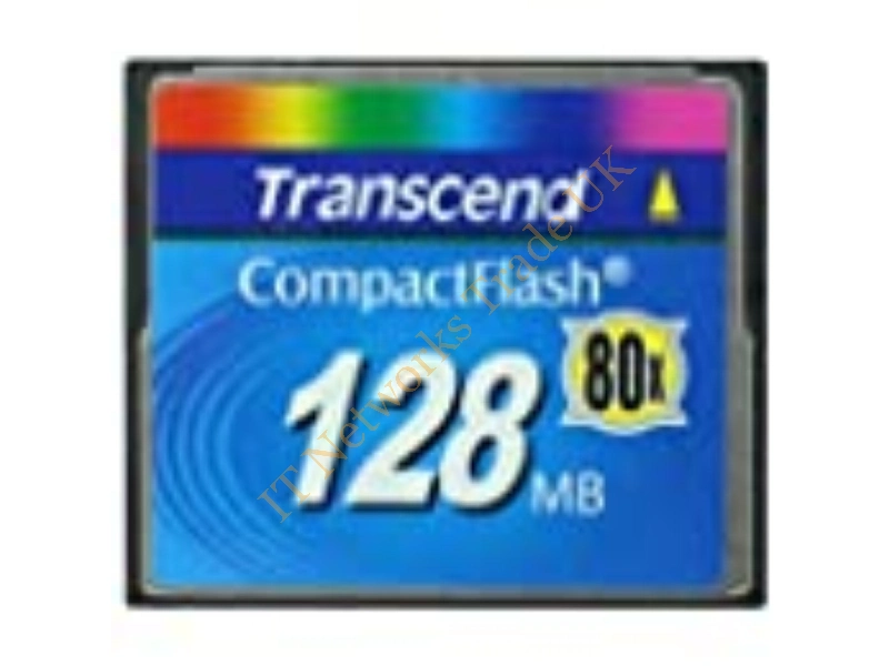 TS128CF80-DF Transcend 128MB 80x Compact Flash (CF) Memory Card