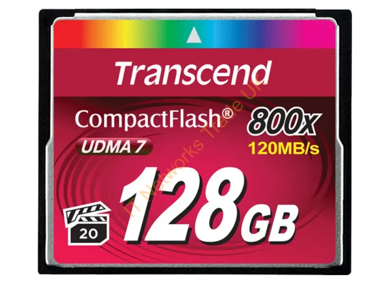 TS128GCF800 Transcend 128GB 800x CompactFlash (CF) Memory Card