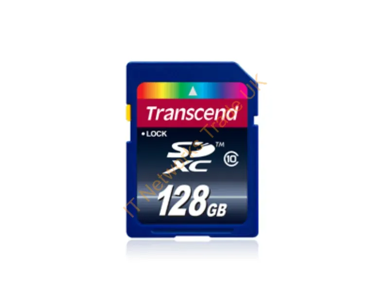 TS128GSDXC10 Transcend 128GB Class 10 SDXC Flash Memory Card