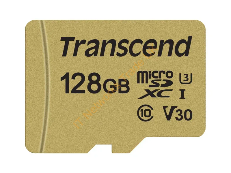 TS128GUSD500S - Transcend 128GB UHS-I U3 microSD with Adapter MLC memory card Cable