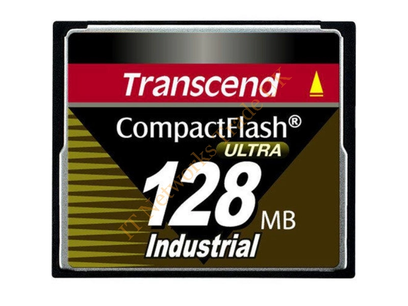TS128MCF100I Transcend 128MB Ultra Speed Industrial CompactFlash (CF) Memory Card