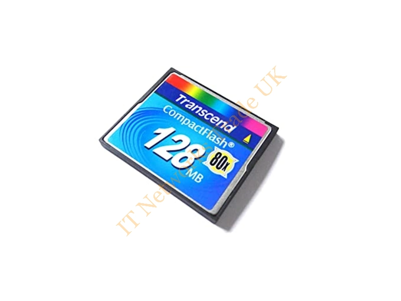 TS128MCF80-P Transcend 128MB PIO Fix Mode Type-I CompactFlash (CF) Memory Card