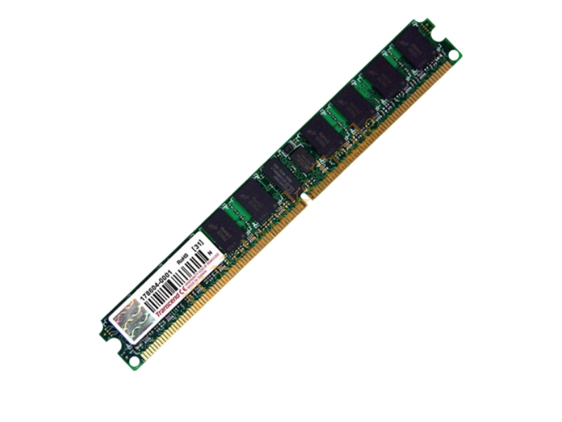 TS128MLQ64V5VL Transcend 1GB DDR2-533MHz PC2-4200 non-ECC Unbuffered CL4 240-Pin DIMM Memory Module Desktop Memory
