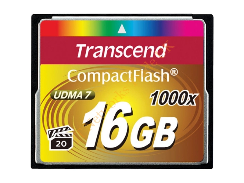 TS16GCF1001 Transcend 16GB CompactFlash (CF) Memory Card