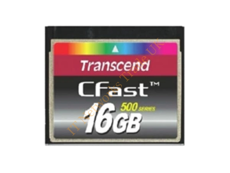 TS16GCFX500 Transcend Industrial Series 16GB 500x CompactFlash (CF) Memory Card
