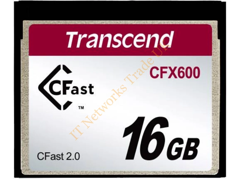 TS16GCFX600 Transcend 16GB CFX600 CFast 2.0 Flash Memory Card