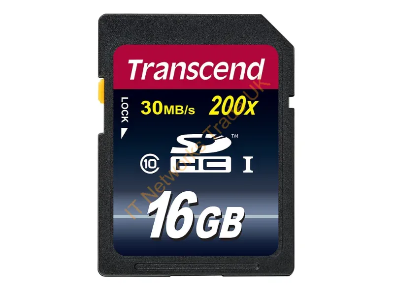 TS16GSDHC10 Transcend 16GB Class 10 SDHC Flash Memory Card