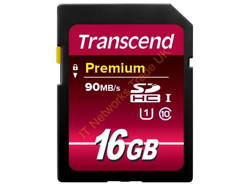 TS16GSDU1 Transcend 16GB 300x Class 10 SDHC UHS-I Flash Memory Card
