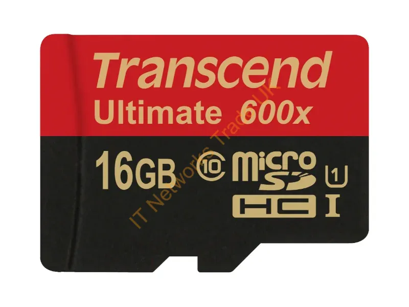 TS16GUSDHC10U1 Transcend Ultimate 16GB Class 10 microSDHC Flash Memory Card