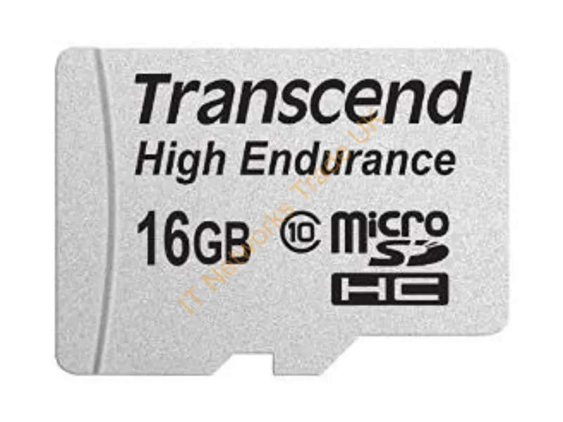 TS16GUSDHC10V Transcend 16GB High Endurance Class 10 microSD Flash Memory Card With SD Adapter