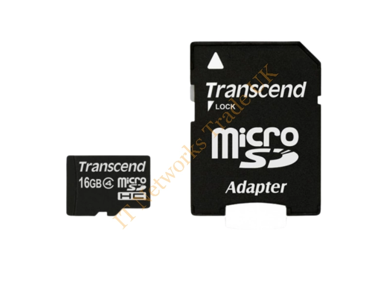 TS16GUSDHC4 Transcend 16GB Class 4 microSDHC Flash Memory Card