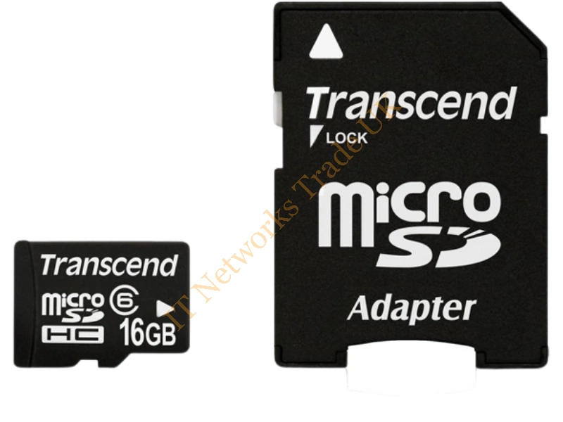 TS16GUSDHC6 Transcend 16GB Class 6 microSDHC Flash Memory Card